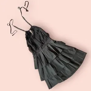 white christmas dresses Ruffle Halter Chiffon Gown – BCBGMAXAZRIA main image 1